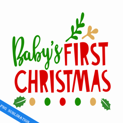 baby's first christmas png