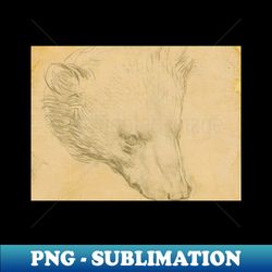 head of a bear - artistic sublimation digital file - transform your sublimation creations
