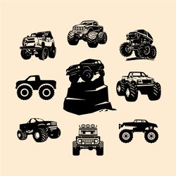 hot car wheels svg bundle, truck svg, off road svg