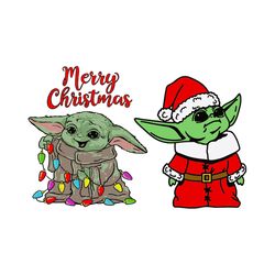 baby yoda christmas svg, baby yoda santa christmas svg, baby yoda svg, santa christmas svg, instant download