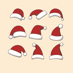 santa hat svg, svg, dxf