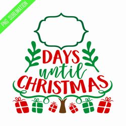 day until christmas png