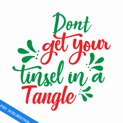 don't get your tinsel in a tangle png
