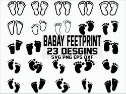 baby feetprint svg, baby foot print svg, baby print svg, baby foot svg