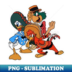 three caballeros - creative sublimation png download - defying the norms