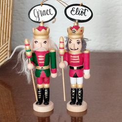 personalized nutcrackers. wodeen nutcracker christmas ornament. custom christmas tree decor.