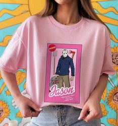 retro jason voorhees pink doll shirt  jason voorhees shirt  friday the 13th shirt  horror halloween shirt  horror movie