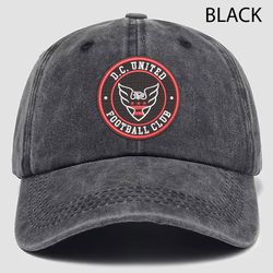 DC United MLS Embroidered Distressed Hat, MLS DC United Logo Embroidered Baseball Hat, Vintage Hat