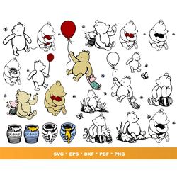 winnie the pooh svg bundle 100-instant download