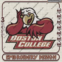 boston college eagles ncaa emb files, ncaa boston college teams embroidery design, ncaa machine embroidery files