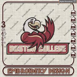 ncaa boston college eagles emb files, boston college teams embroidery design, ncaa logo machine embroidery files