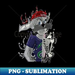 mad rabbit in drip style - png sublimation digital download - enhance your apparel with stunning detail