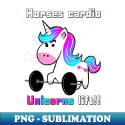 fitness unicorn fitness girl gym girl - instant png sublimation download - defying the norms