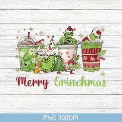 grinch coffee png, christmas coffee lover gift, grnch png for women men, christmas grinch latte drink cup, holiday png