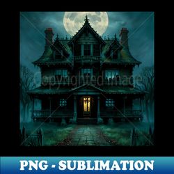 haunted halloween house - instant sublimation digital download - unleash your inner rebellion