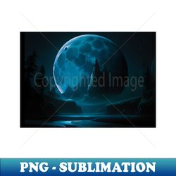 full moon megalophobia - professional sublimation digital download - enhance your apparel with stunning detail