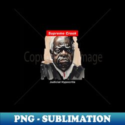 clarence thomas supreme crook on a dark background - digital sublimation download file - enhance your apparel with stunning detail