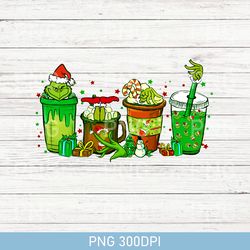 grinch christmas coffee, christmas png, funny grinch christmas coffee png, merry christmas coffee png, grinch family png