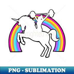 barbell unicorn gym girl barbell girl fitness girl - decorative sublimation png file - unlock vibrant sublimation designs