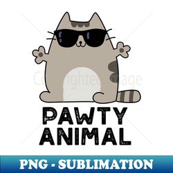 Pawty Animal Cute Party Cat Pun - Aesthetic Sublimation Digital File - Unleash Your Inner Rebellion