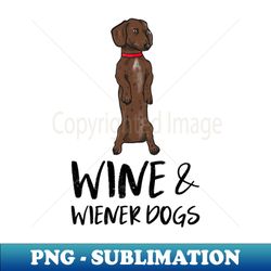 wine and wiener dogs - Premium PNG Sublimation File - Perfect for Personalization