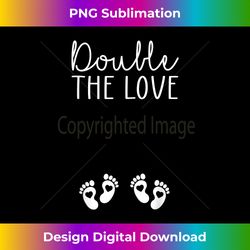 double the love valentines day twin pregnancy announcement - edgy sublimation digital file - challenge creative boundaries