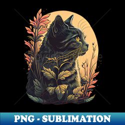 cute cat design - decorative sublimation png file - boost your success with this inspirational png download