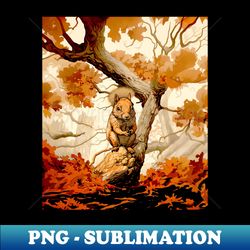 fall squirrel natures busy architects - unique sublimation png download - unleash your inner rebellion