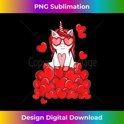 Cute Unicorn Lover Valentines Day Heart - Sublimation-Optimized PNG File - Pioneer New Aesthetic Frontiers