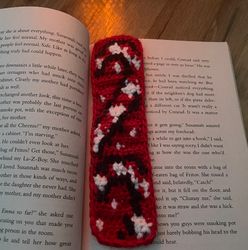 candy cane bookmark pattern