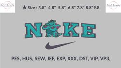 nike sulley monster ink embroidery file , embroidery files, machine embroidery