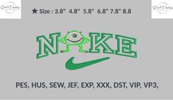 nike monster ink v2 embroidery file, machine embroidery, embroidery designs