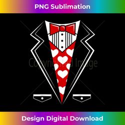 Valentine's Day Tux Funny Tuxedo Costume T-Shirt v1 - Timeless PNG Sublimation Download - Animate Your Creative Concepts