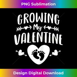 womens cute mom growing my valentine pregnancy announcement - minimalist sublimation digital file - pioneer new aesthetic frontiers