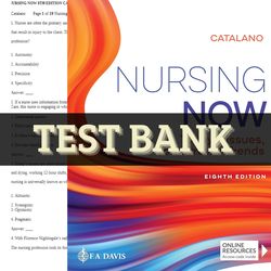 latest 2023 nursing now: today's issues, tomorrows trends 8th edition by nursingrnnclextest bank