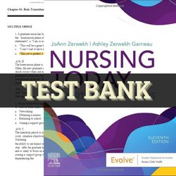 latest 2023 nursing today transition and trends 11th edition by zerwekh test bank