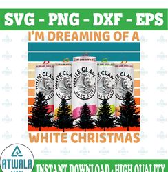 vintage white gift claws i'm dreaming of a white christmasrinking sublimation png files digital art