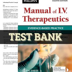 latest 2023 phillips's manual of i.v. therapeutics evidence-based practice for infusion therapy eighth edition by gorski