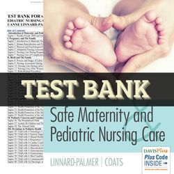 latest 2023 safe maternity and pediatric nursing care 1st edition by palmer test bank