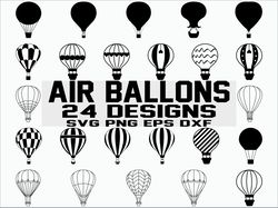 hot air balloon svg, party decor svg, air balloon svg, balloon svg