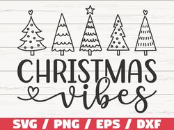 merry christmas svg, christmas vibes svg, cut file, cricut