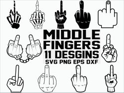 middle fingers svg, skeleton hand svg, middle finger clipart, middle finger vector