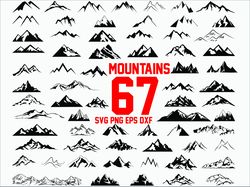 mountain svg, hill svg, nature svg, rock svg