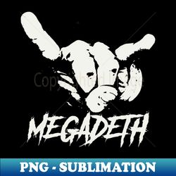 megadeth ll horn sign - Exclusive PNG Sublimation Download - Perfect for Creative Projects