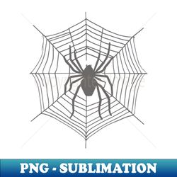 spider in web cobweb outline design - decorative sublimation png file - spice up your sublimation projects