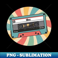 10cc retro - modern sublimation png file - capture imagination with every detail
