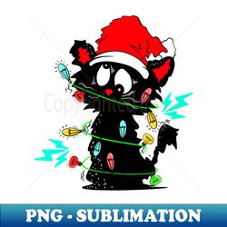 christmas cat electric shock funny christmast sweater hoodies - signature sublimation png file - unleash your inner rebellion