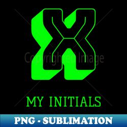 letter x initials unique name t-shirt - exclusive png sublimation download - enhance your apparel with stunning detail