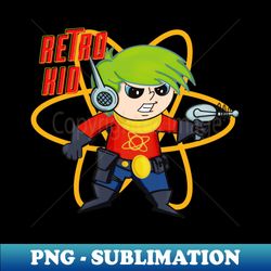 retro kid - space hero - premium png sublimation file - stunning sublimation graphics