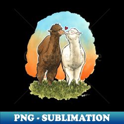 alpacas love - signature sublimation png file - fashionable and fearless
